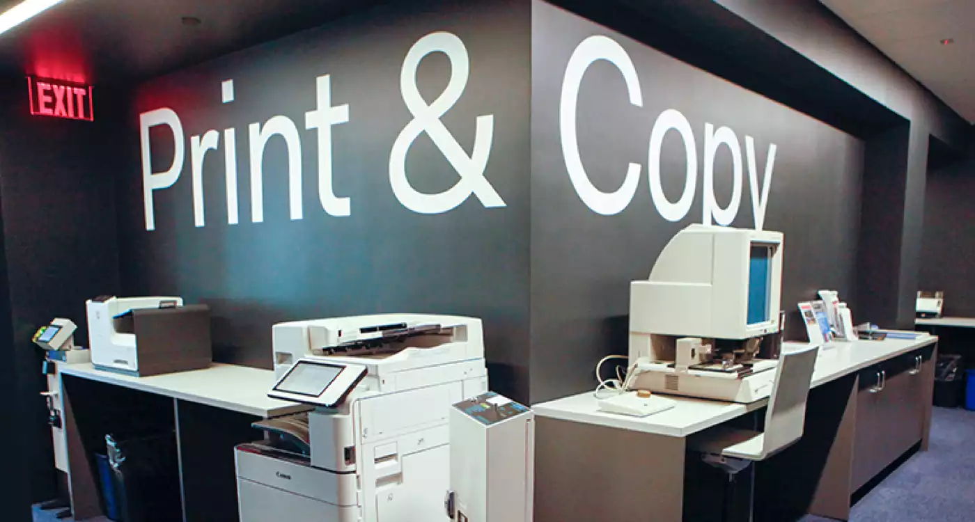 A copier, a scanner and microfilm machine.