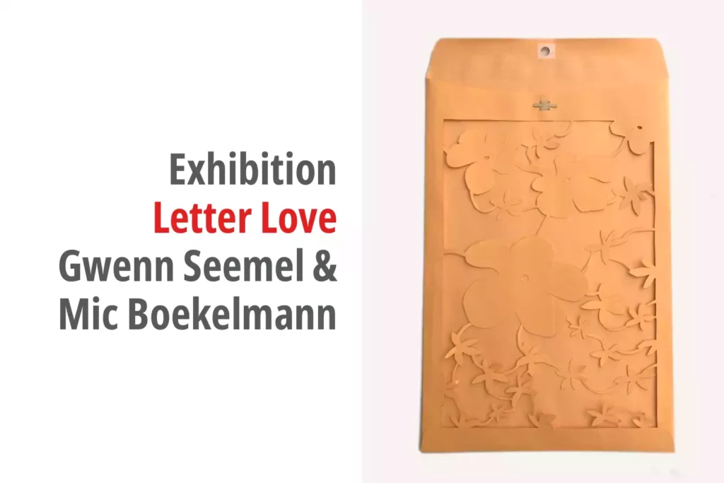 Graphic for the exhibition titled Letter Love