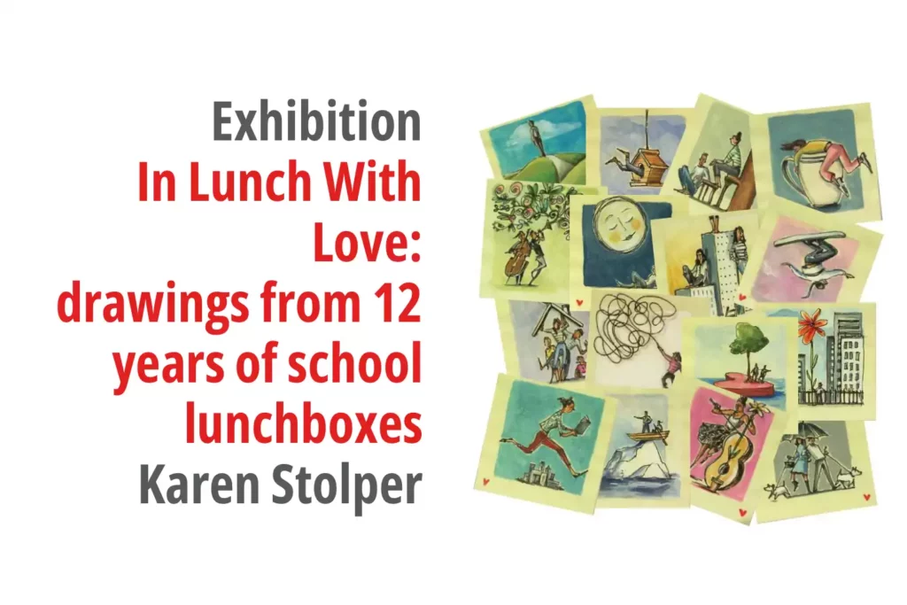 Graphic for the exhibition titled In Lunch With Love
