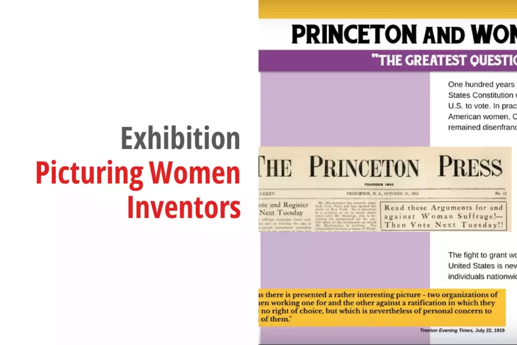 Graphic for the exhibition titled Picturing Women Inventors