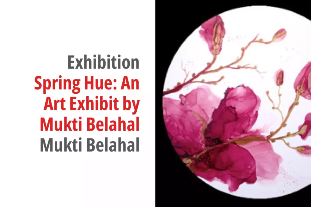 Graphic for the exhibition titled Spring Hue