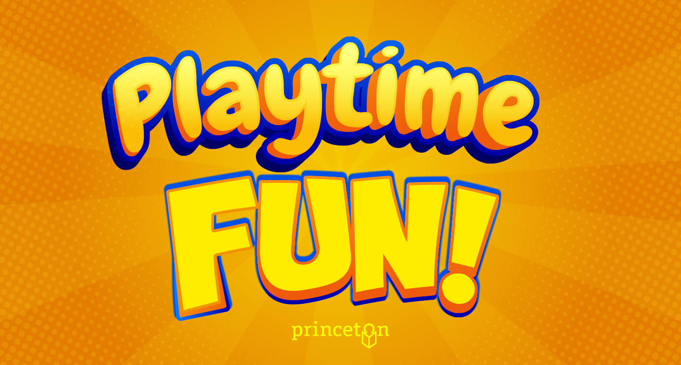 Graphic with the words Playtime Fun