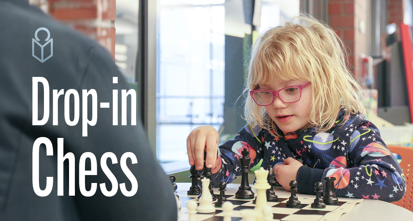 Photo of girl playing chess with words Drop-in Chess