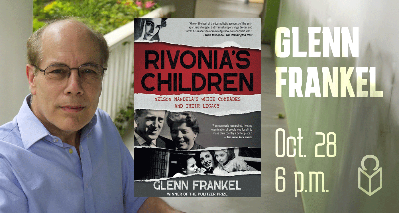 photo of Glenn Frankel with book raivonia's children oct. 28