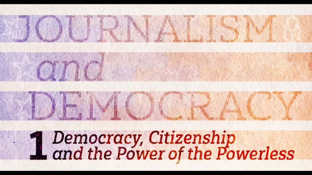 Graphic for the program Journalism and Democracy