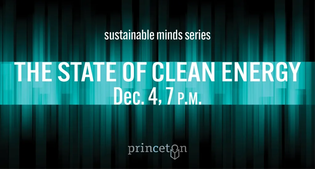 graphic for sustainable minds series state of clean energy dec. 4