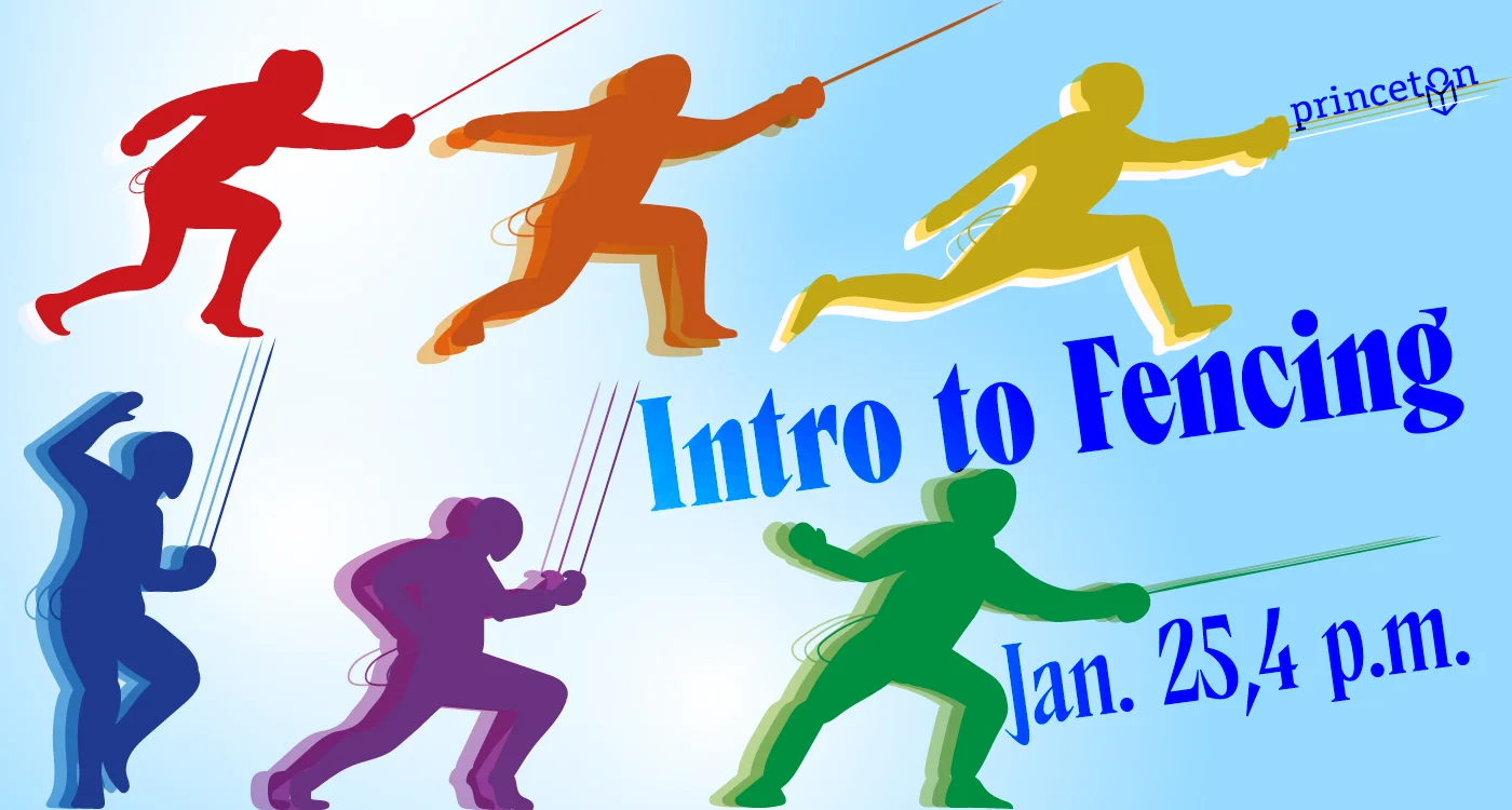 Graphic for intro to fencing jan. 25, 4 p.m.