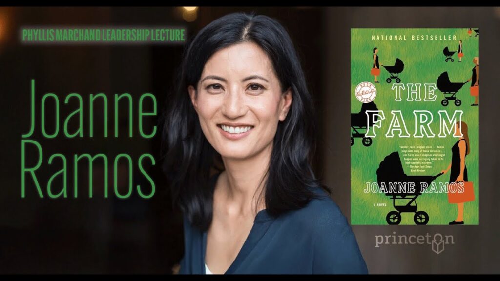 Graphic for event featuring Joanne Ramos, author of "The Farm."