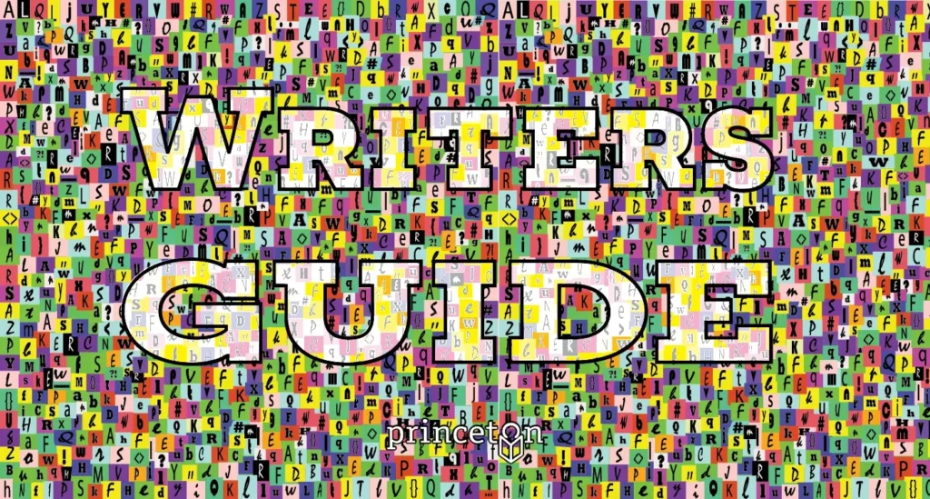 A graphic showing the library's reader logo and the text "Writers Guide"