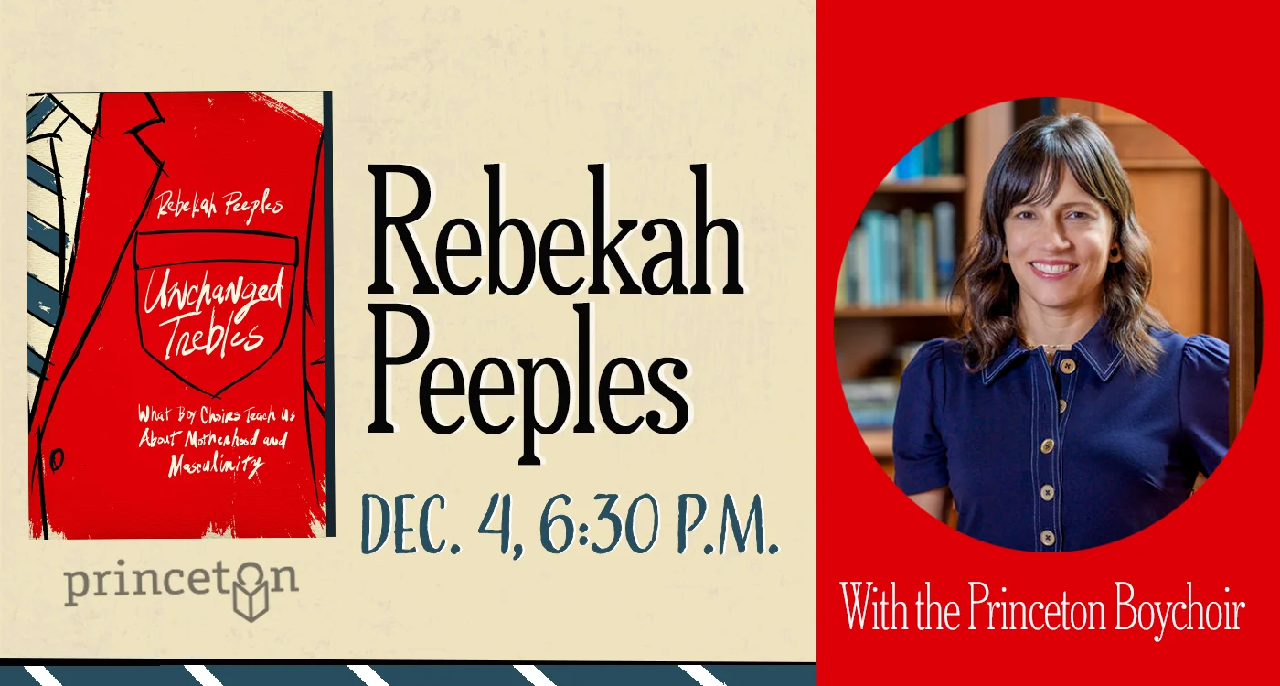 Graphic for event with author Rebekah Peeples on Dec. 4 at 6:30 p.m.