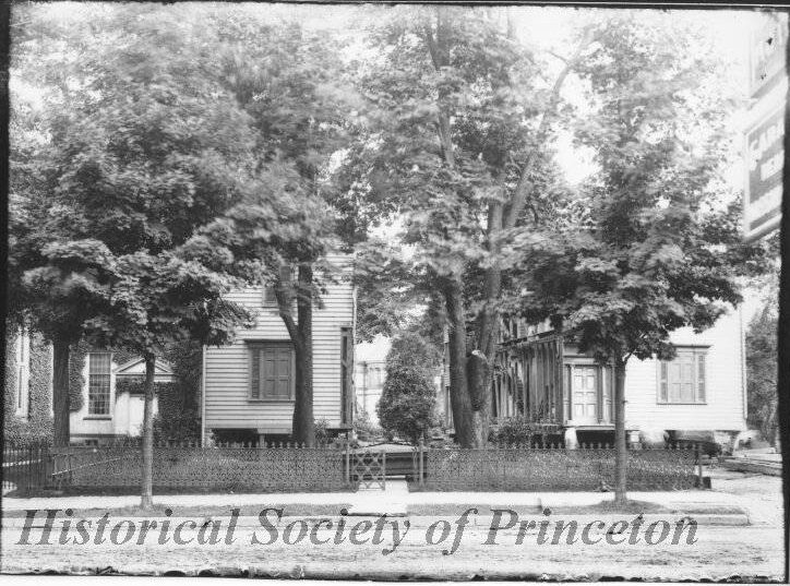 The Howell House split in two in preparation to move to its new location.