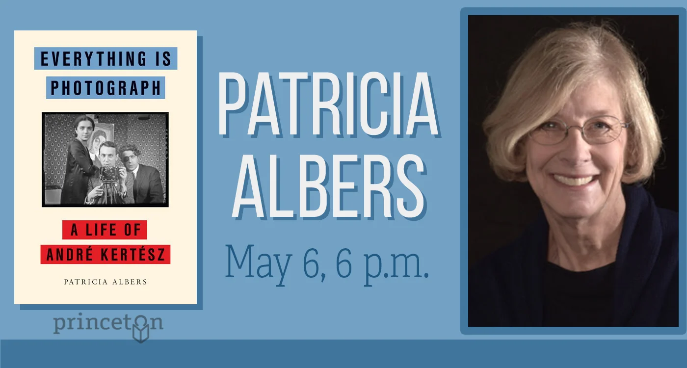 graphic for author event with Patricia Albers