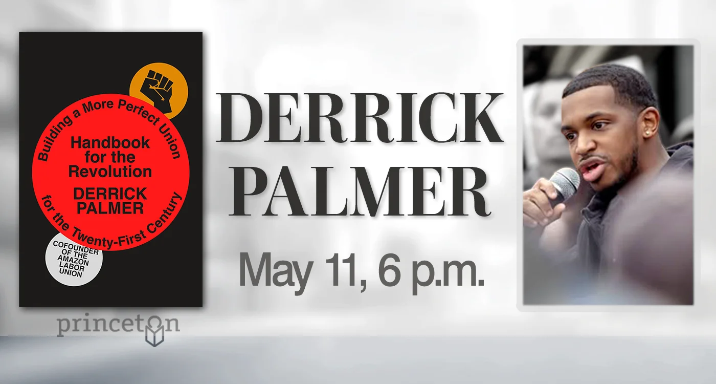 graphic for author event with Derrick Palmer on May 11 at 6 p.m.
