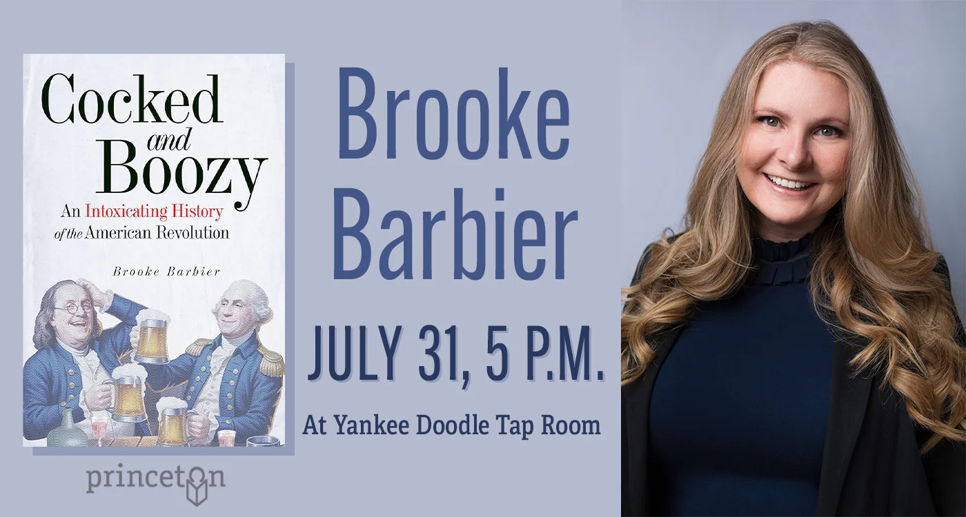 Author Brooke Barbier will discuss her book Cocked and Boozy on July 31, at 5 p.m. at the Yankee Doodle Tap Room.