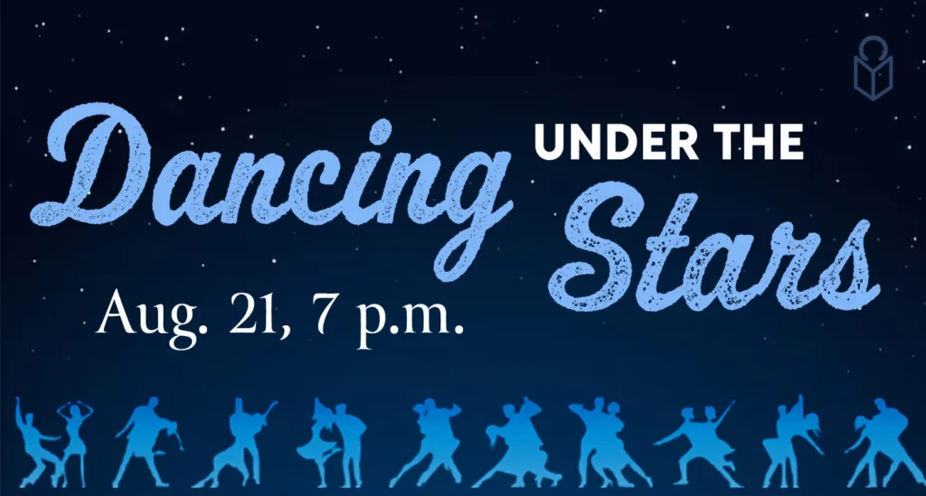 Dancing under the Stars program at Princeton Public Library on August 21st at 7 p.m.