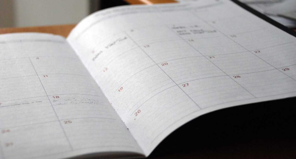 photo of day planner