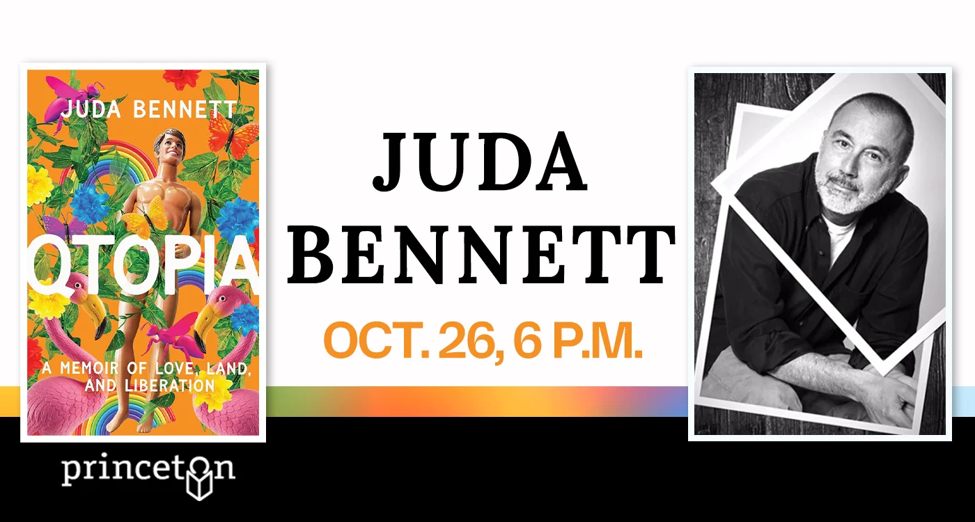 Author Juda Bennett will discuss his book "Otopia" on Oct. 26 at 6 p.m. at the library.