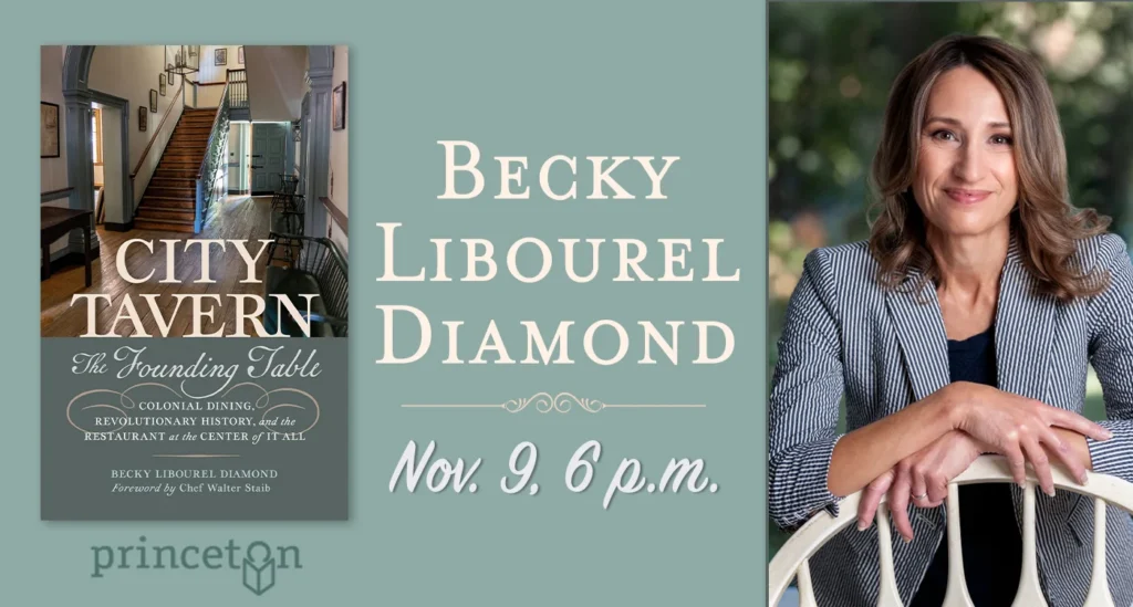 Author Becky Libourel Diamond will discuss her book "City Tavern" on Nov. 9 at 6 p.m.
