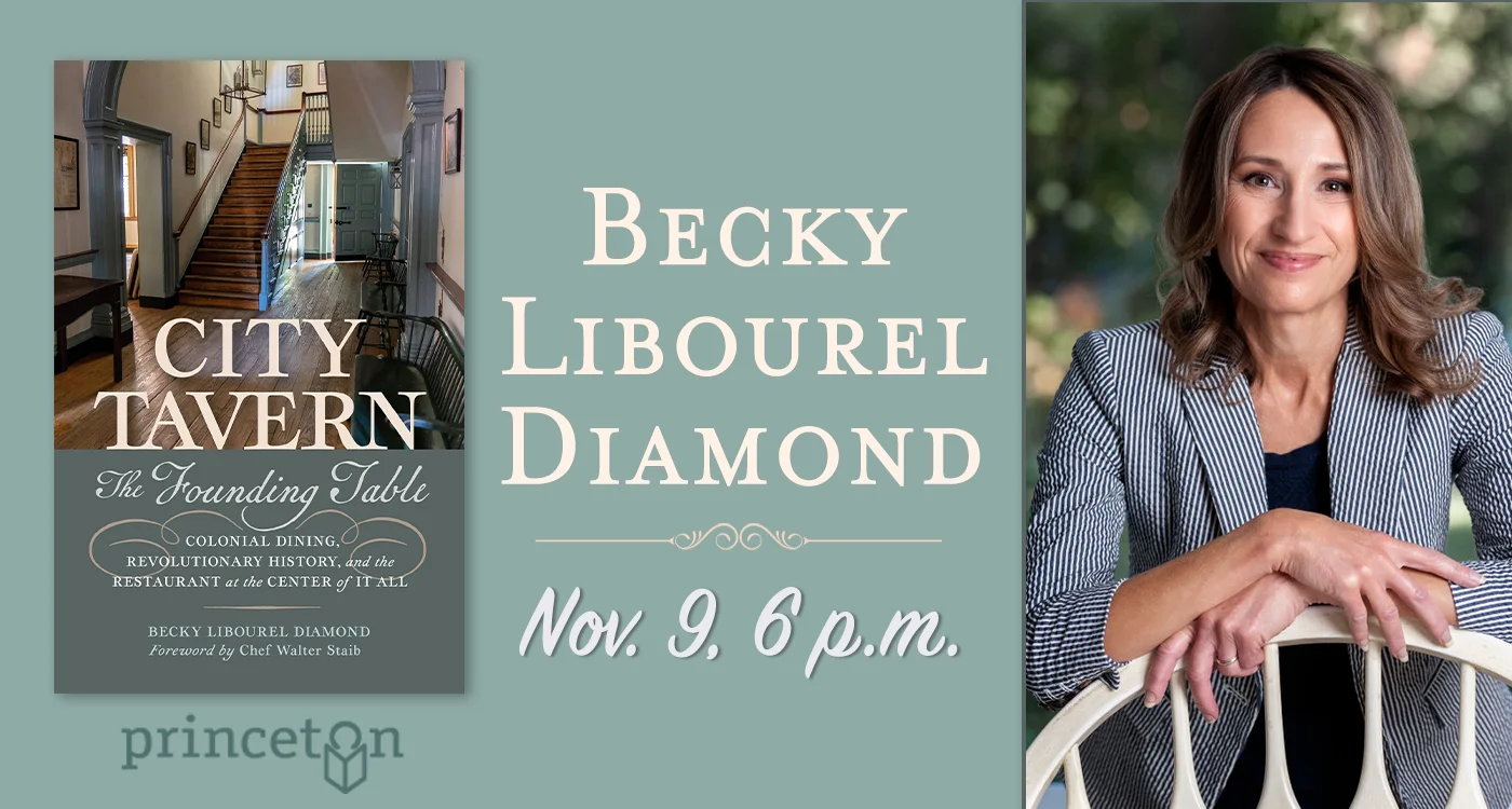 Author Becky Libourel Diamond will discuss her book "City Tavern" on Nov. 9 at 6 p.m.